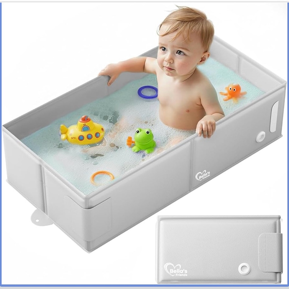 Foldable baby’s bath tub